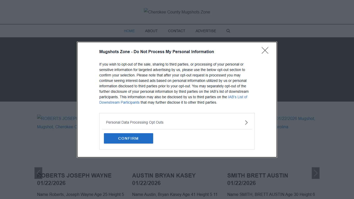Cherokee County Mugshots Zone